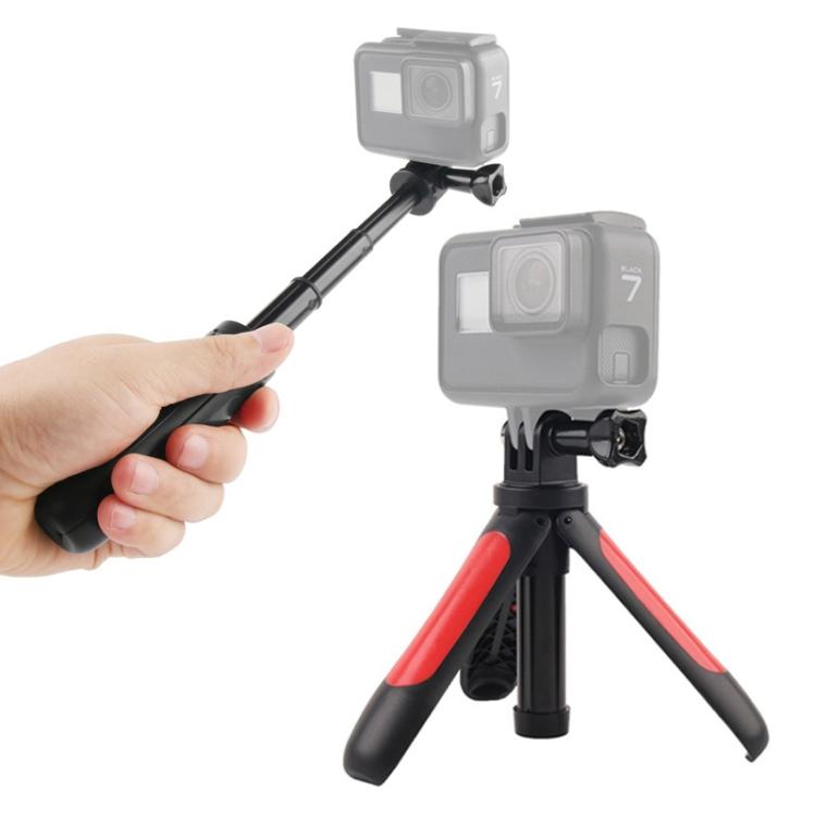 GP446 Multifunctional Mini Fixed Tripod for DJI, Insta360, GoPro and Other Action Cameras, GP446 (Black), GP446 (Grey), GP446 (Blue), GP446 (Red)