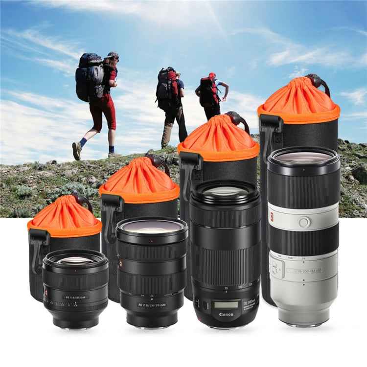 SLR Camera Lens Bag Micro Single Lens Bag Lens Inner Bile Bag Waterproof Protective Case Plus Velvet Thickening, Diameter: 10cm, Height: 25cm