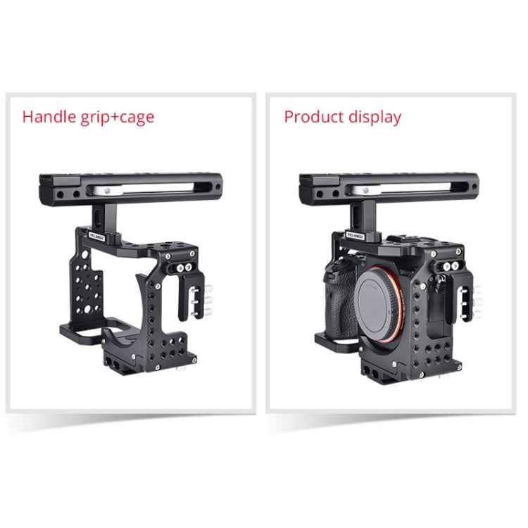 YELANGU CA7 YLG0908A Handle Video Camera Cage Stabilizer for Sony A7K / A72 / A73 / A7S2 / A7R3 / A7R2 / A7X