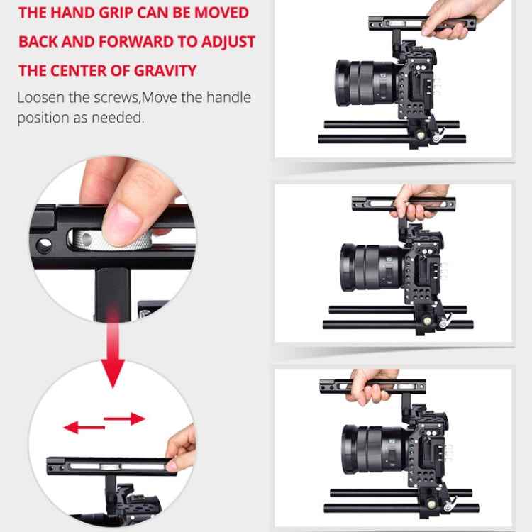 YELANGU CA7 YLG0908A Handle Video Camera Cage Stabilizer for Sony A7K / A72 / A73 / A7S2 / A7R3 / A7R2 / A7X