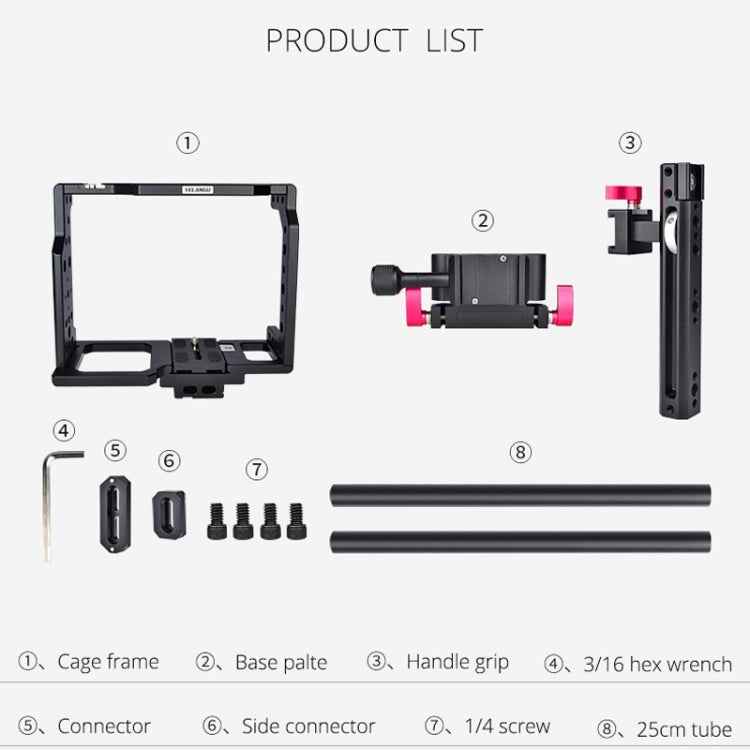 YELANGU C8 YLG0910 Handle Video Camera Cage Stabilizer