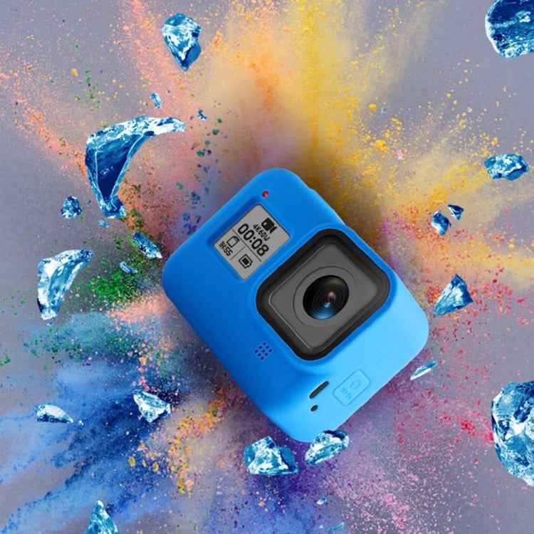 Silicone Protective Case Cover with Wrist Strap for GoPro HERO8 Black