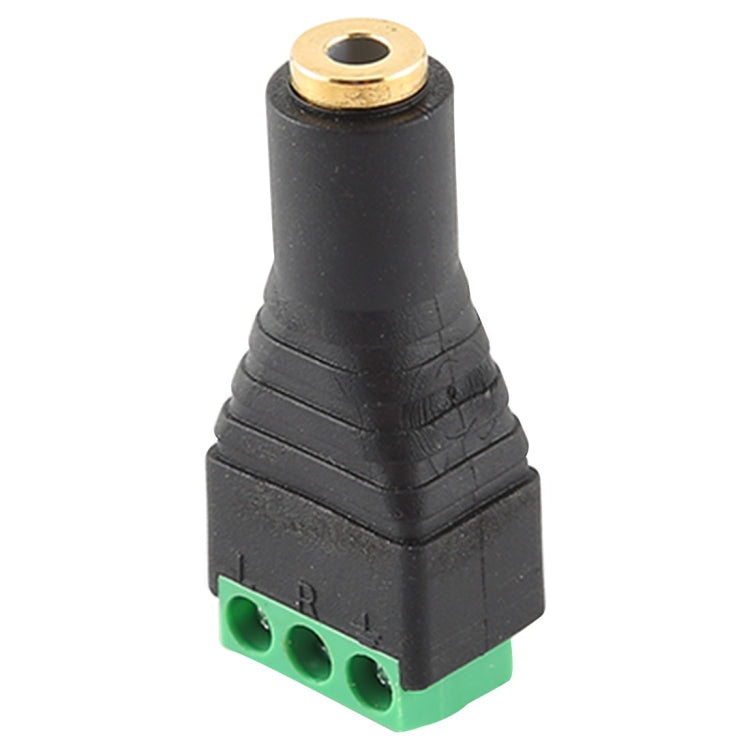3.5mm Female Plug 3 Pin Terminal Block Stereo Audio Connector, 3.5mm Female (3 Pin)