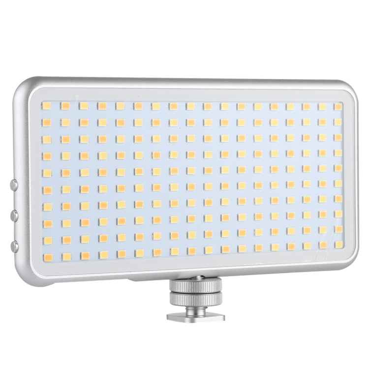 LED011S Pocket 180 LEDs Professional Vlogging Photography Video & Photo Studio Light with OLED Display & Cold Shoe Adapter Mount for Canon / Nikon DSLR Cameras
