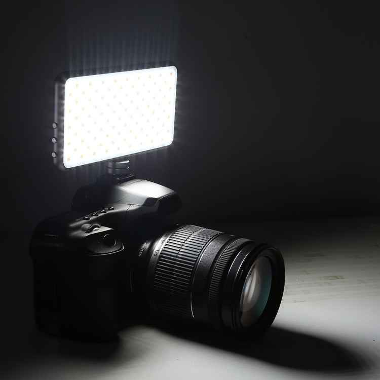 LED011S Pocket 180 LEDs Professional Vlogging Photography Video & Photo Studio Light with OLED Display & Cold Shoe Adapter Mount for Canon / Nikon DSLR Cameras