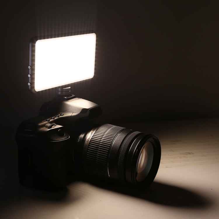 LED011S Pocket 180 LEDs Professional Vlogging Photography Video & Photo Studio Light with OLED Display & Cold Shoe Adapter Mount for Canon / Nikon DSLR Cameras