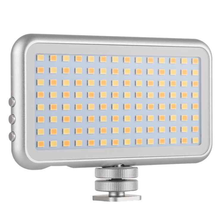 LED-013 Pocket 112 LEDs Professional Vlogging Photography Video & Photo Studio Light with OLED Display & Cold Shoe Adapter Mount for Canon / Nikon DSLR Cameras