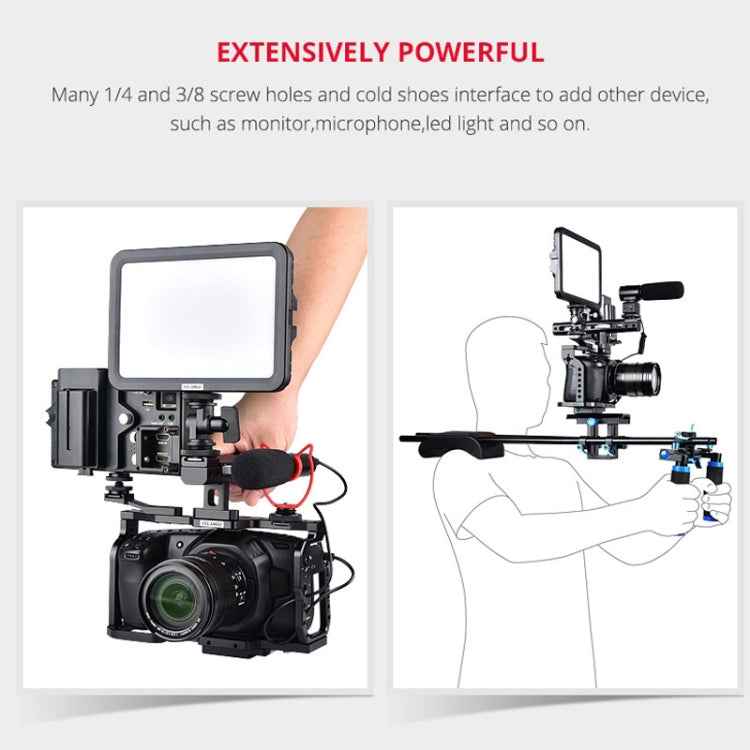 YELANGU C9-A YLG0911A Handle Video Camera Cage Stabilizer for DJI BMPCC 4K
