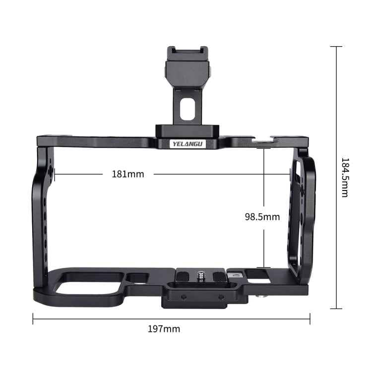YELANGU C9-A YLG0911A Handle Video Camera Cage Stabilizer for DJI BMPCC 4K