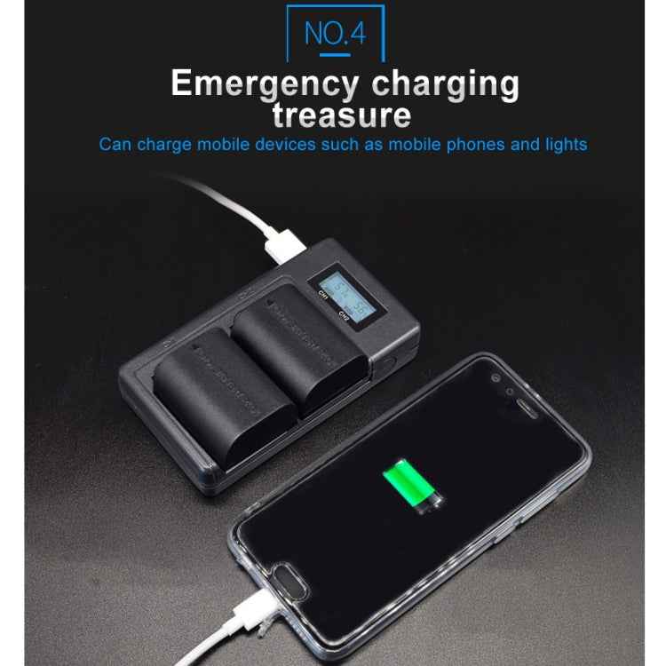 LP-E6 Digital Camera SLR Battery Digital LCD Charger for Canon Series