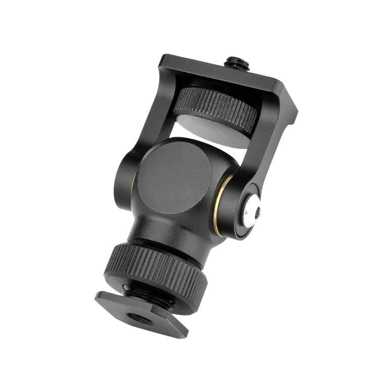 YELANGU 180 Degree Swing Mini Tripod Ball Head Bracket Cold Shoe Mount 1/4 inch Screw Adapter