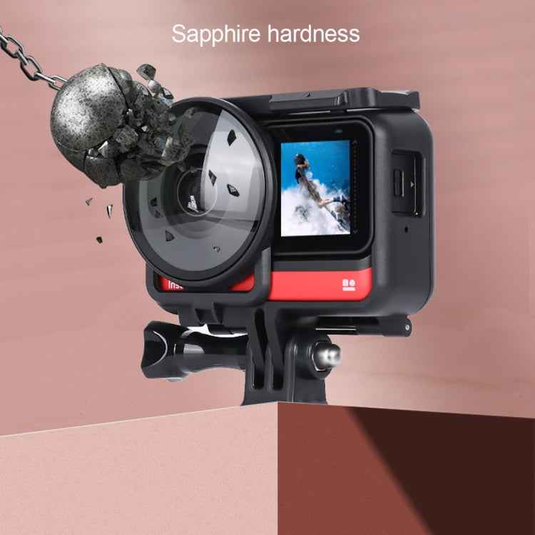 Lens Guard Protective Glass Cover for Insta360one R Panoramic Camera with Frame