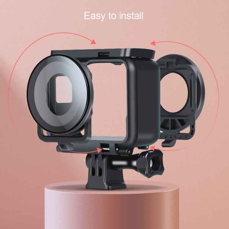 Lens Guard Protective Glass Cover for Insta360one R Panoramic Camera with Frame