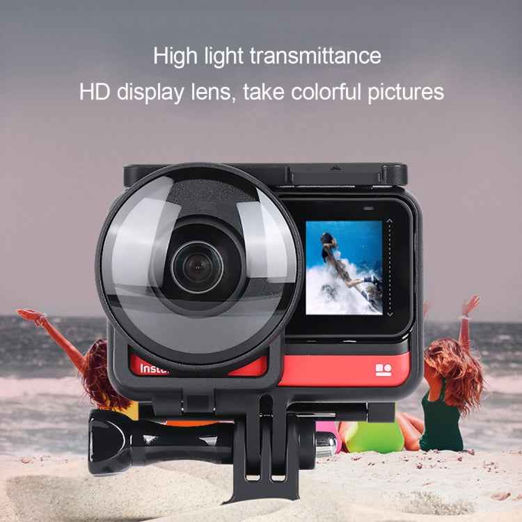 Lens Guard Protective Glass Cover for Insta360one R Panoramic Camera with Frame