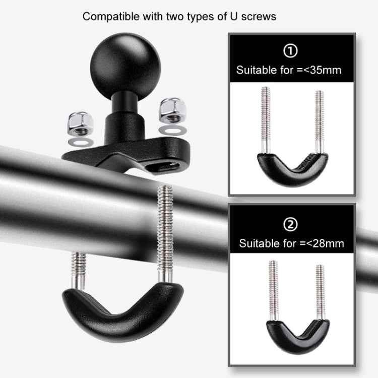 9cm Connecting Rod 20mm Ball Head Motorcycle Handlebar Fixed Mount Holder with Tripod Adapter & Screw for GoPro, Insta360, DJI and Other Action Cameras
