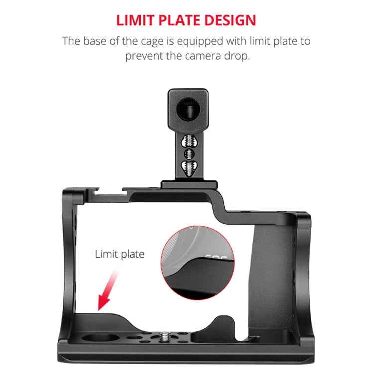 YELANGU C14 YLG0714A Video Camera Cage Stabilizer with Handle for Canon EOS M50