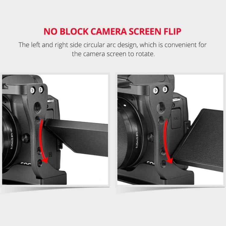 YELANGU C14 YLG0714A Video Camera Cage Stabilizer with Handle for Canon EOS M50