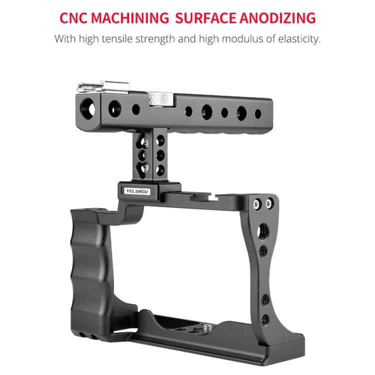YELANGU C14 YLG0714A Video Camera Cage Stabilizer with Handle for Canon EOS M50