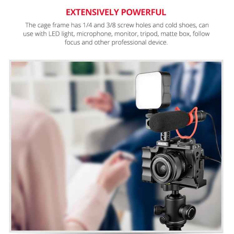 YELANGU C14 YLG0714A Video Camera Cage Stabilizer with Handle for Canon EOS M50