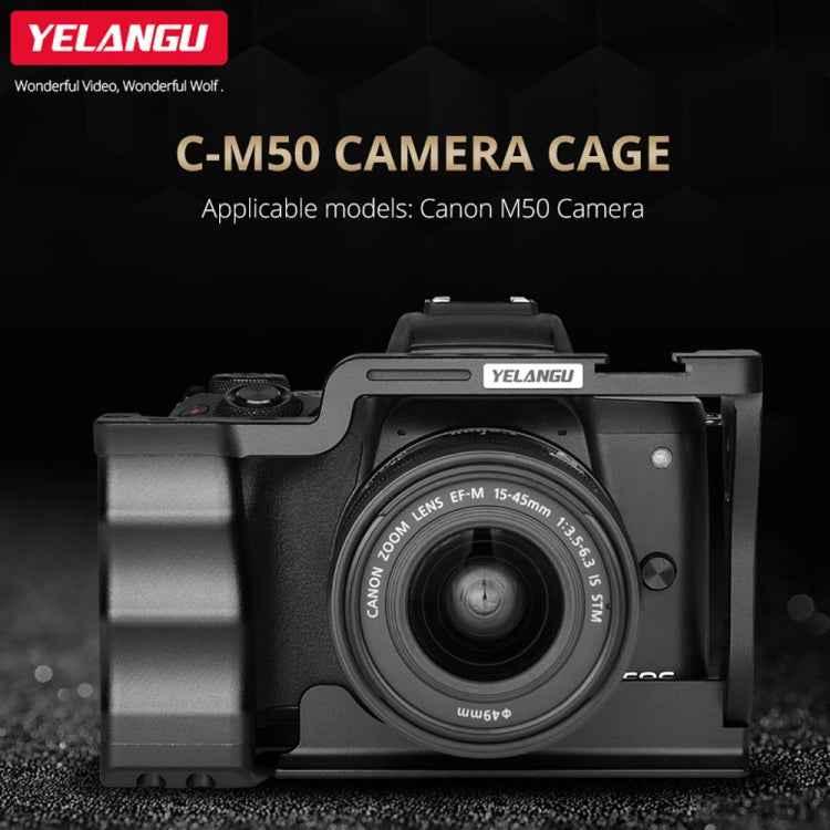 YELANGU C14-A YLG0714A-A Video Camera Cage Stabilizer for Canon EOS M50