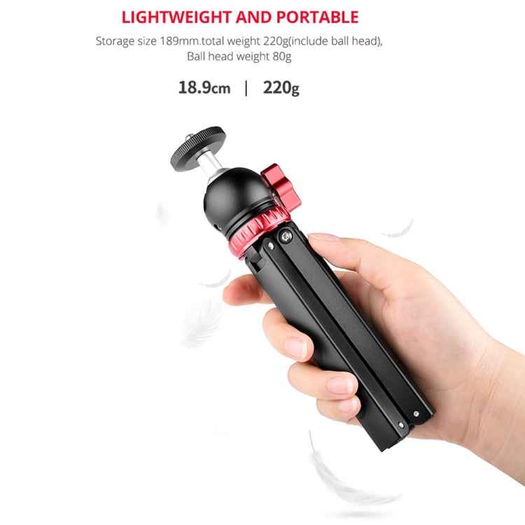 YELANGU T1 YLG1202A Pocket Mini Metal Desktop Tripod Mount with 360 Degree Ball Head for DSLR & Digital Cameras