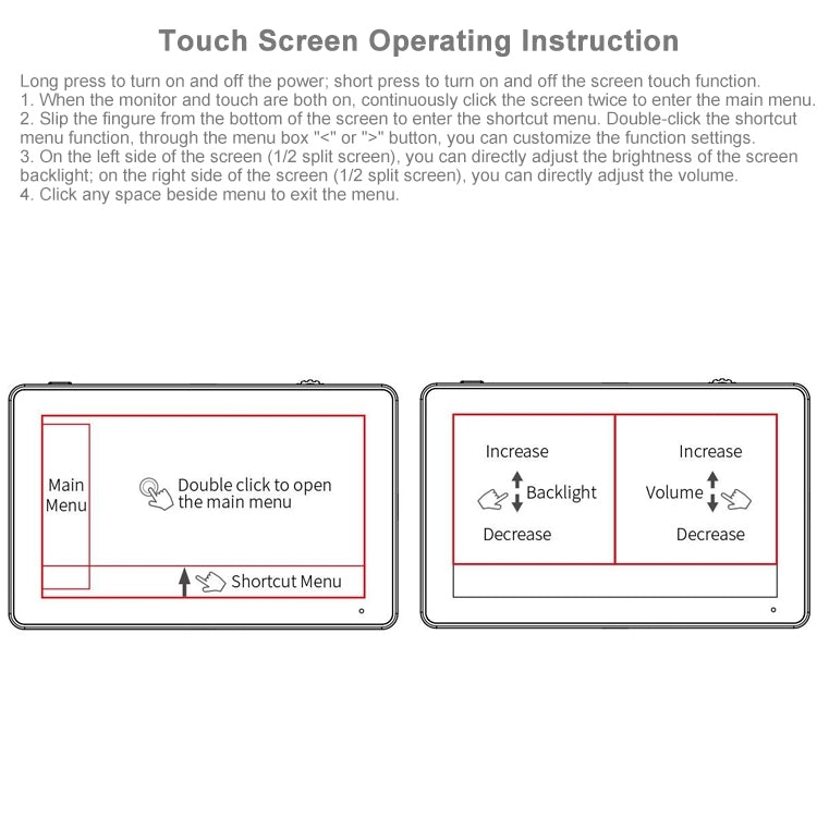 FEELWORLD LUT6S 1920x1080 2600 nits 6 inch IPS Screen HDMI 4K Touch Screen SDI HDI Camera Field Monitor