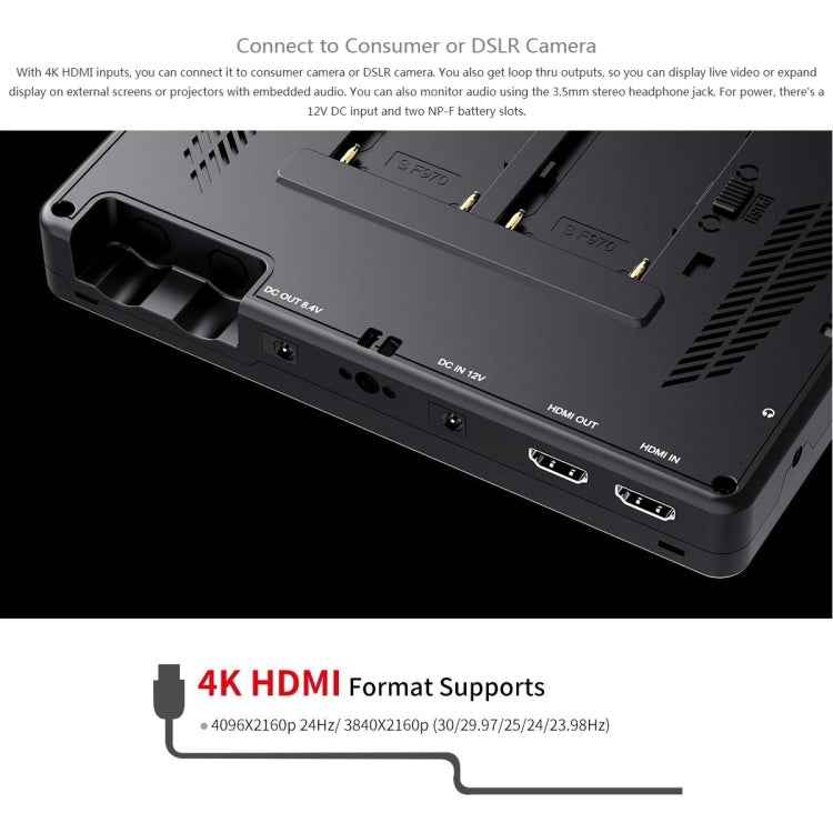 FEELWORLD LUT7 1920x1200 2200 nits 7 inch IPS Screen HDMI 4K Touch Screen Camera Field Monitor