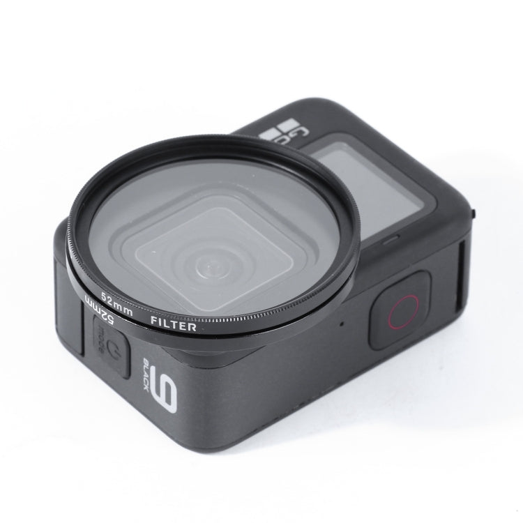 RUIGPRO for GoPro HERO10 Black / HERO9 Black Professional 52mm 52mm 10 in 1 UV+ND2+ND4+ND8+Star 8+ +CPL+Yellow/Red/Purple+10X Close-up Lens Filter with Filter Adapter Ring & Lens Cap