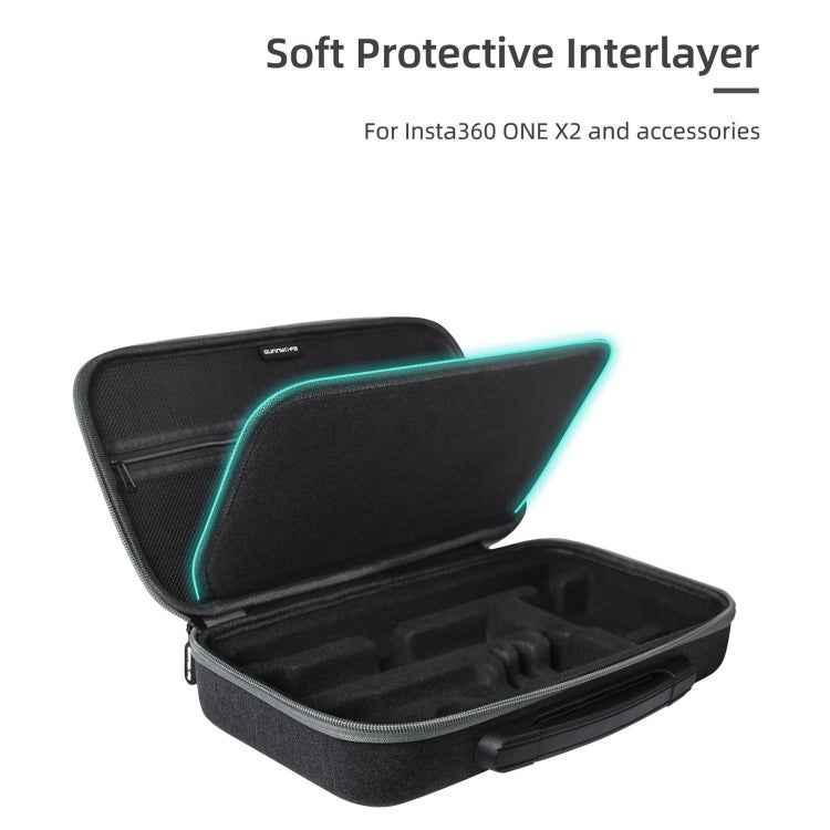 Sunnylife IST-B193 Storage Bag Case Handbag for Insta360 ONE X2 / X