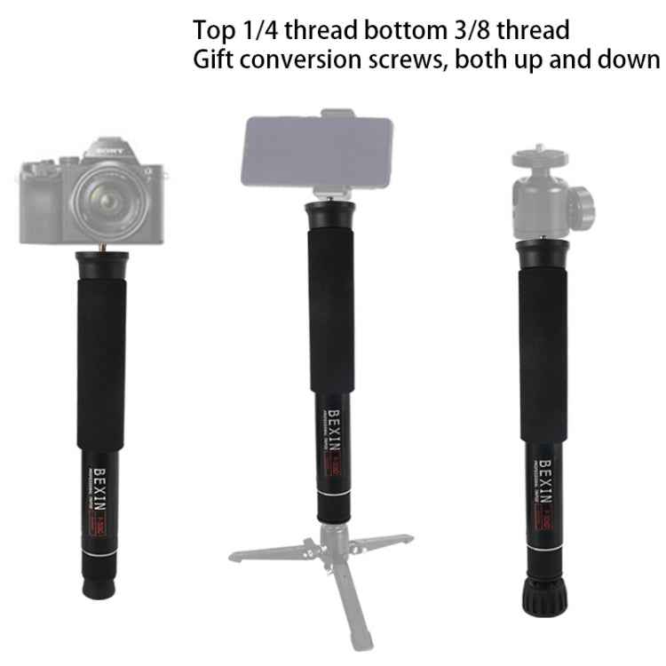 BEXIN P308D Portable Travel Outdoor DSLR Camera Aluminum Alloy Monopod Holder