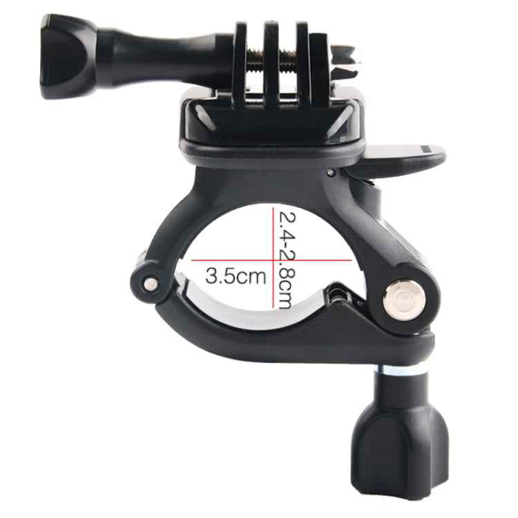 GP435 Small Size Bicycle Motorcycle Handlebar Fixing Mount for GoPro, Insta360, DJI and Other Action Cameras