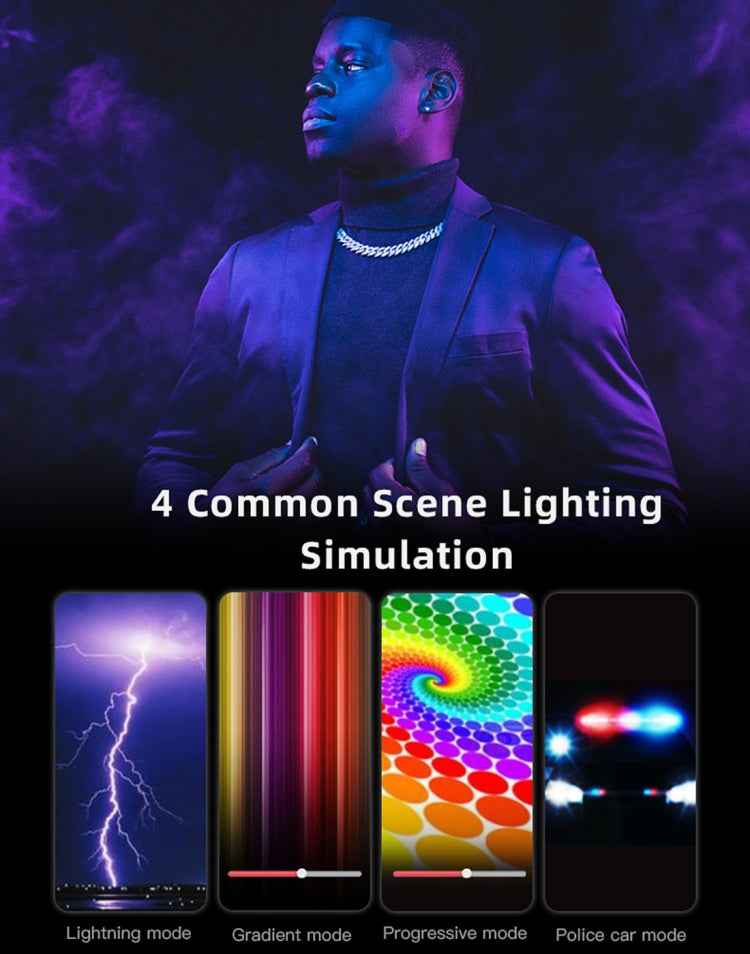 LUXCeO RGB Colorful Photo LED Stick Video Light APP Control Adjustable Color Temperature Waterproof Handheld LED Fill Light with Remote Control