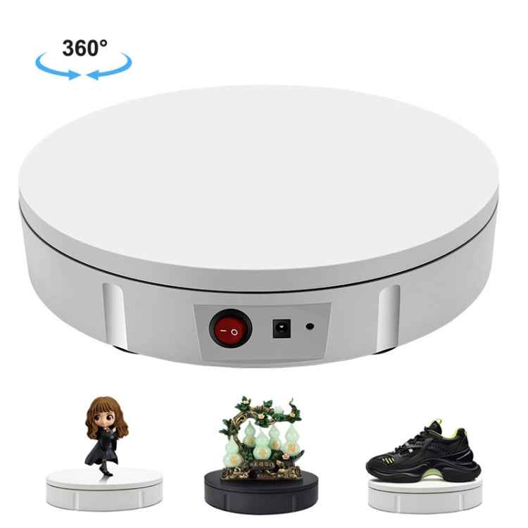 22cm Electric Rotating Display Stand Video Shooting Props Turntable, Load: 50kg, US Plug