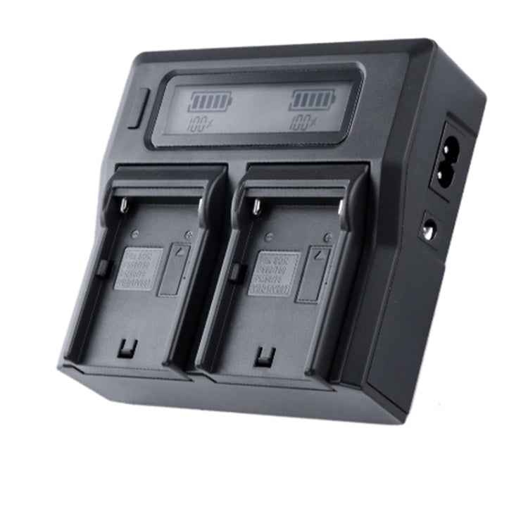 LCD Display Dual Channel Battery Charger with USB Port for Sony NP-F990/NP-F550/NP-F550 Battery, US Plug