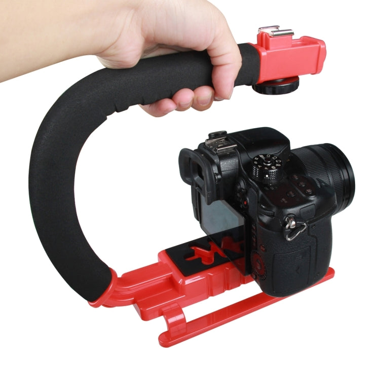 YELANGU S2-1 C-shaped  Video Handle DV Bracket Stabilizer for All SLR Cameras and Home DV Camera