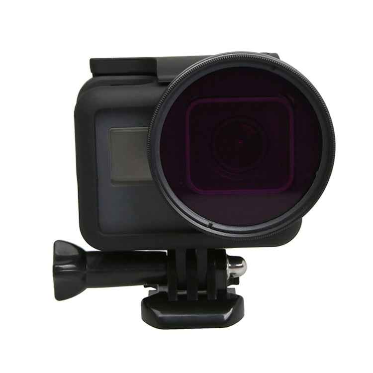 For GoPro HERO5 Sport Action Camera Proffesional 52mm Lens Filter(CPL + UV + ND8 + ND2 + Star 8 + Red + Yellow + FLD / Purple) & Waterproof Housing Case Adapter Ring