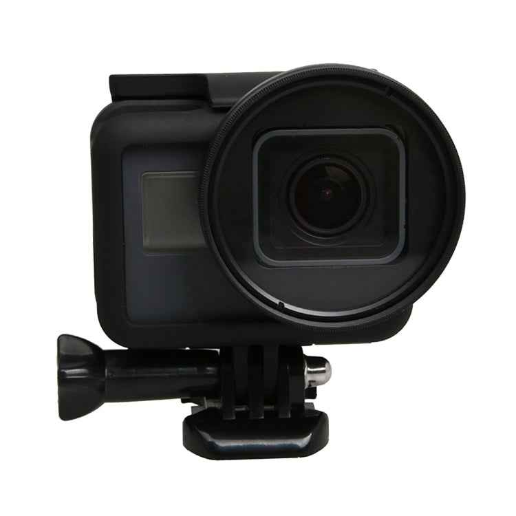 For GoPro HERO5 Sport Action Camera Proffesional 52mm Lens Filter(CPL + UV + ND8 + ND2 + Star 8 + Red + Yellow + FLD / Purple) & Waterproof Housing Case Adapter Ring