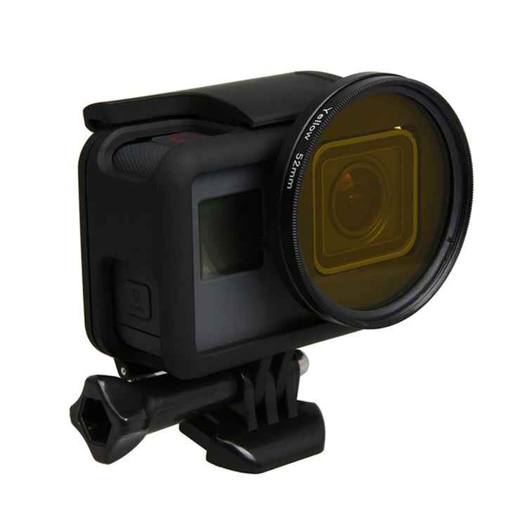 For GoPro HERO5 Sport Action Camera Proffesional 52mm Lens Filter(CPL + UV + ND8 + ND2 + Star 8 + Red + Yellow + FLD / Purple) & Waterproof Housing Case Adapter Ring