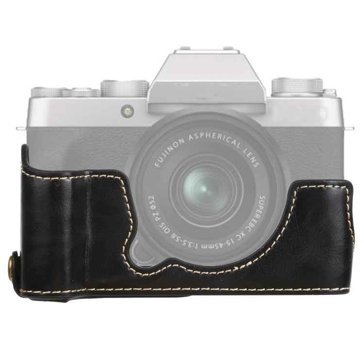 1/4 inch Thread PU Leather Camera Half Case Base for FUJIFILM XT200