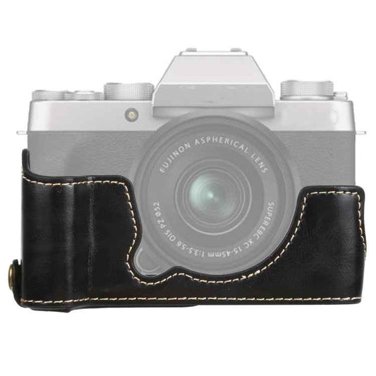 1/4 inch Thread PU Leather Camera Half Case Base for FUJIFILM XT200