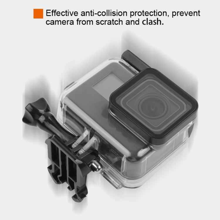 45m Waterproof Housing Protective Case + Touch Screen Back Cover for GoPro NEW HERO /HERO6 /5, with Buckle Basic Mount & Screw, No Need to Remove Lens