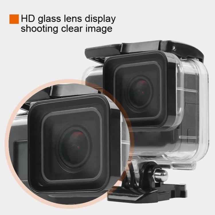 45m Waterproof Housing Protective Case + Touch Screen Back Cover for GoPro NEW HERO /HERO6 /5, with Buckle Basic Mount & Screw, No Need to Remove Lens