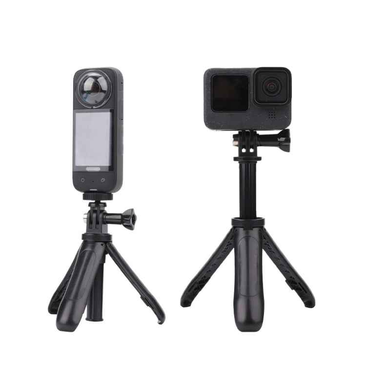 Multi-functional Foldable Tripod Holder Selfie Monopod Stick for GoPro, Insta360, DJI and Other Action Cameras, Length: 12-23cm