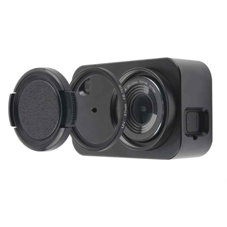 Housing Shell Aluminum Alloy Protective Cage with 37mm Filter Lens & Lens Cap & Screw for Xiaomi Mijia Small Camera