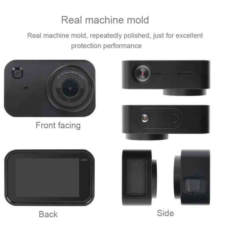 Housing Shell Aluminum Alloy Protective Cage with 37mm Filter Lens & Lens Cap & Screw for Xiaomi Mijia Small Camera