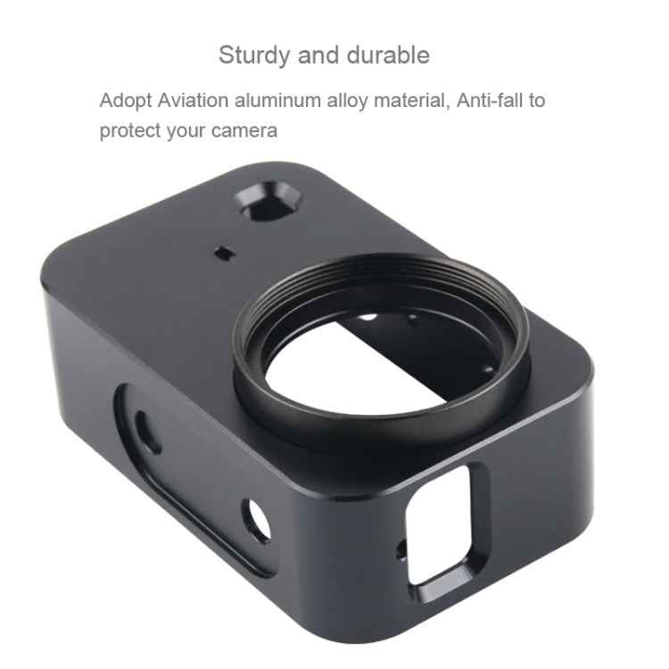 Housing Shell Aluminum Alloy Protective Cage with 37mm Filter Lens & Lens Cap & Screw for Xiaomi Mijia Small Camera