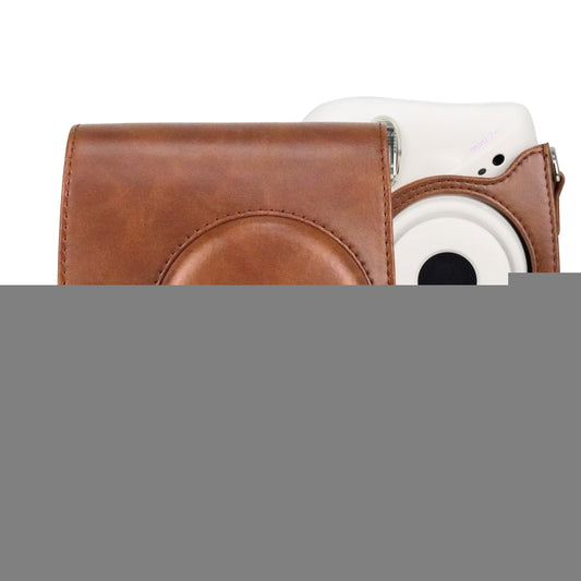 Retro Full Body PU Leather Case Camera  Bag with Strap for FUJIFILM instax mini 7+, For FUJIFILM instax mini 7+
