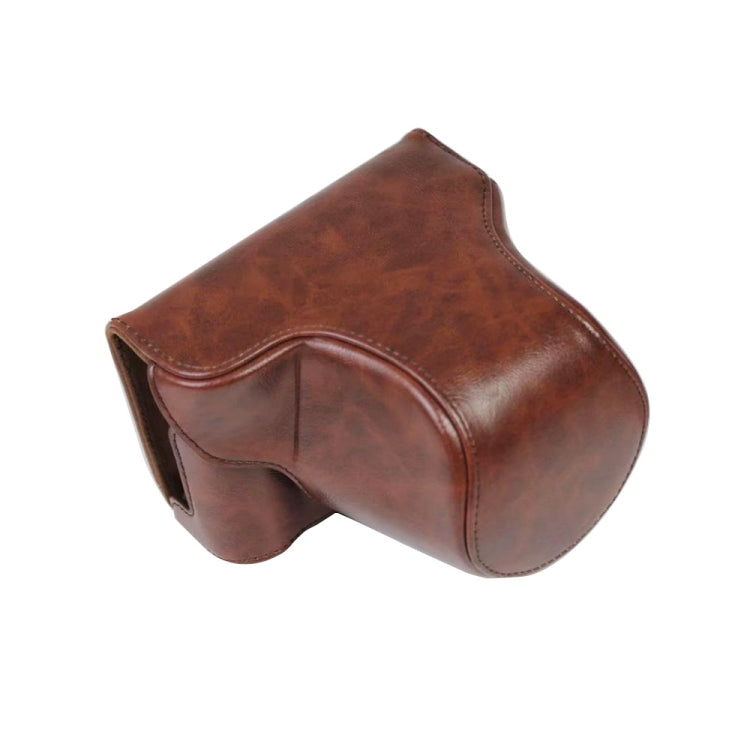 PU Leather Camera Full Body Case Bag with Strap for FUJIFILM X-A7 / X-A20 (15-55mm Lens)