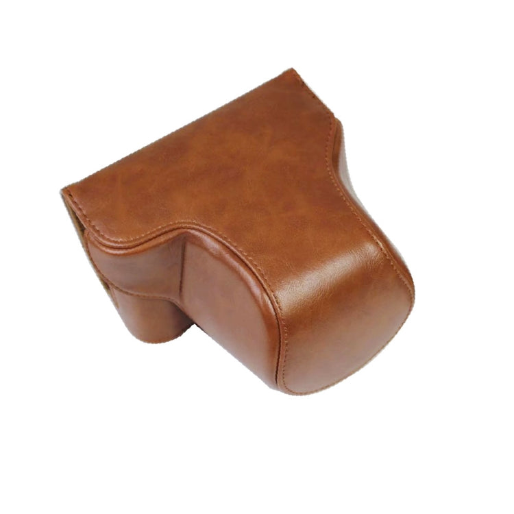 PU Leather Camera Full Body Case Bag with Strap for FUJIFILM X-A7 / X-A20 (15-55mm Lens)