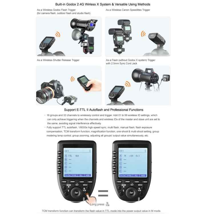 Godox Xpro-F TTL Wireless Flash Trigger for FUJIFILM